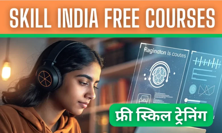 Skill India Free Courses Registration 2025 – युवाओं को मिलेगा फ्री स्किल ट्रेनिंग के साथ सर्टिफिकेट