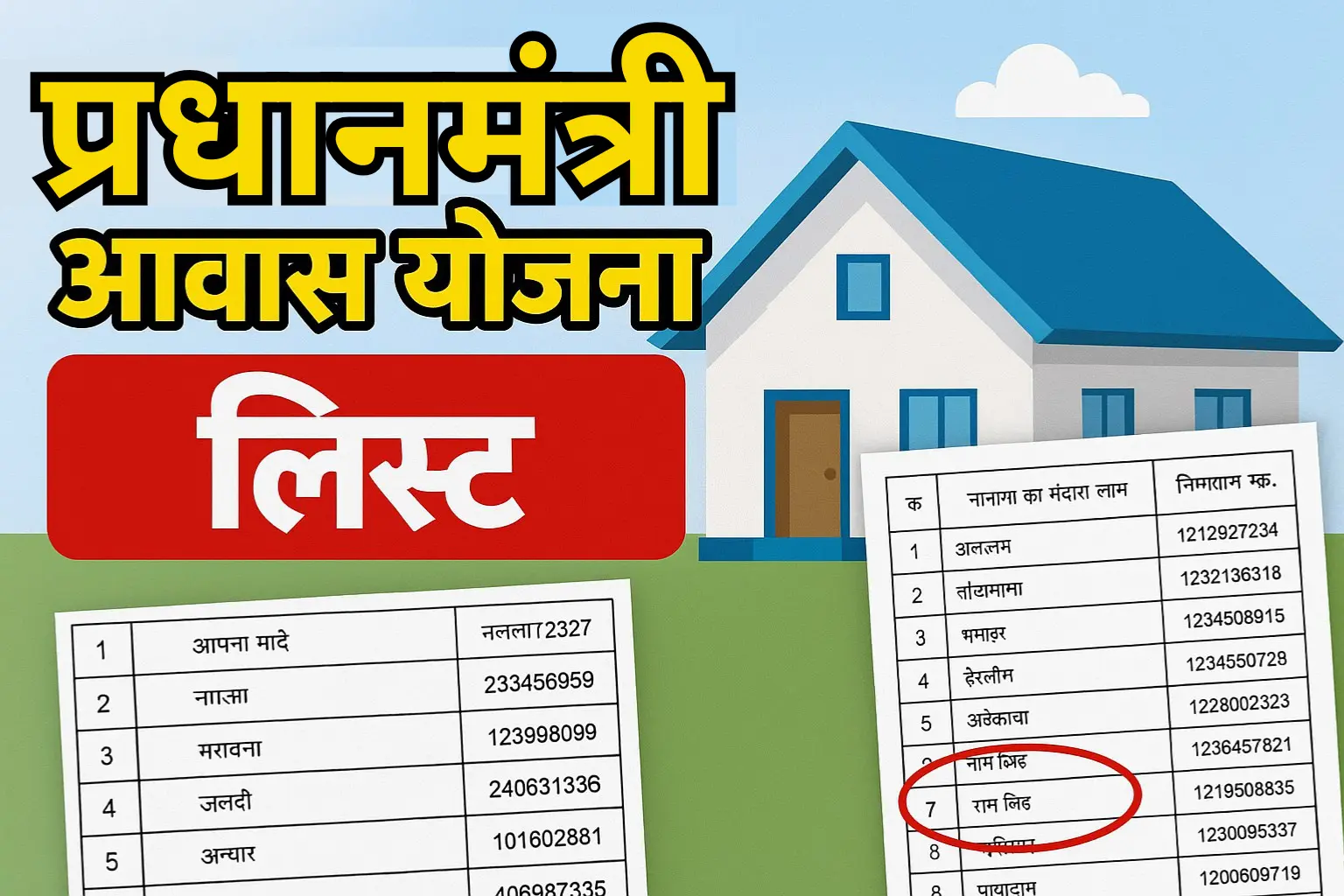 प्रधानमंत्री आवास योजना लिस्ट – लाभार्थी सूची कैसे देखें एवं ट्रैक करें