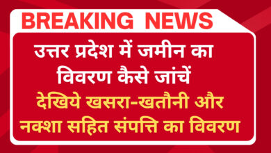 उत्तर प्रदेश में जमीन का विवरण कैसे जांचें – देखिये खसरा-खतौनी, खतिरा-बही और नक्शा सहित संपत्ति का विवरण